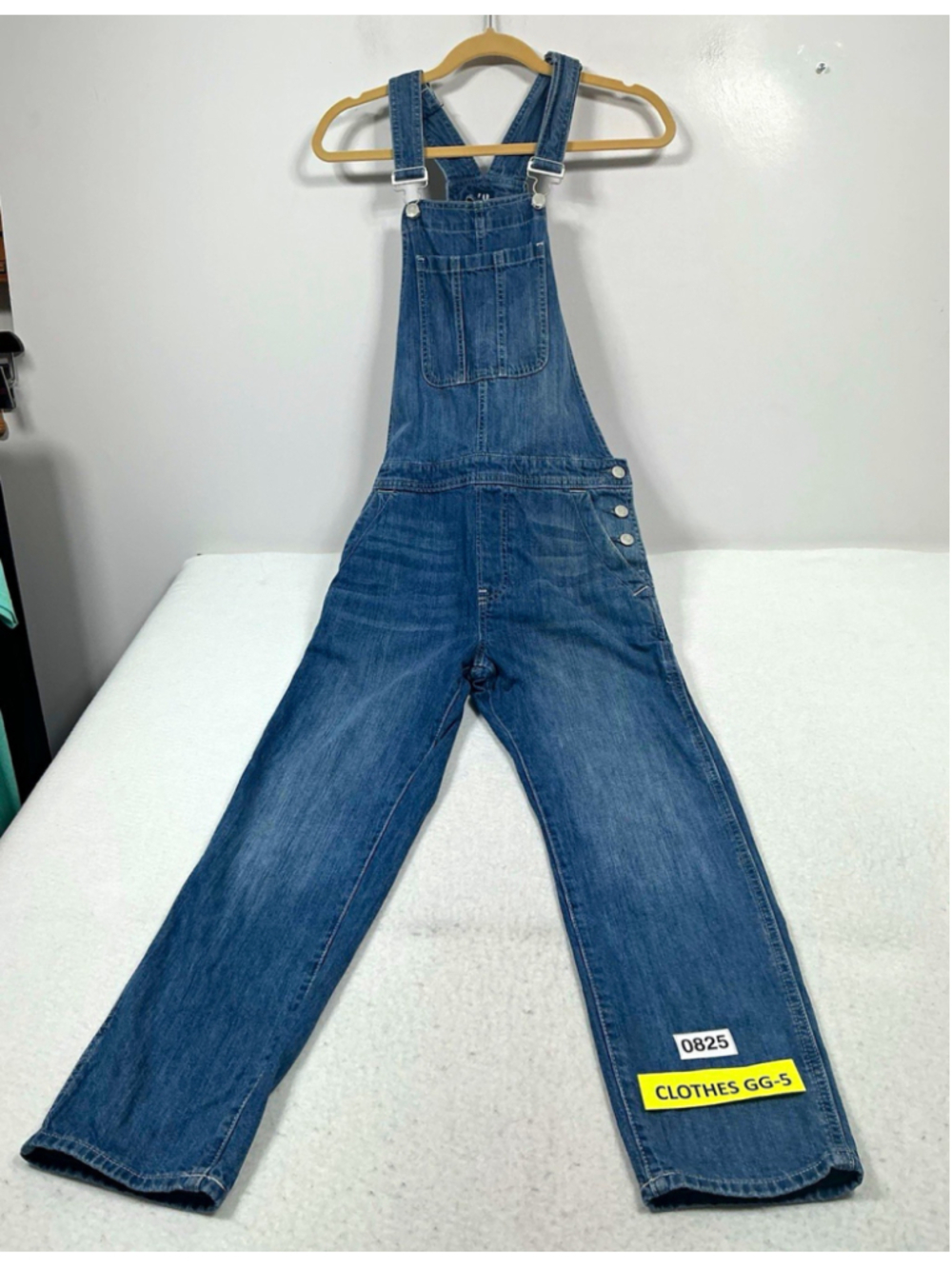 Womens GAP Blue Denim Jean Overalls One Piece Jumpsuit Size XS